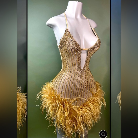 Gold dress xs - Picture 1 of 7